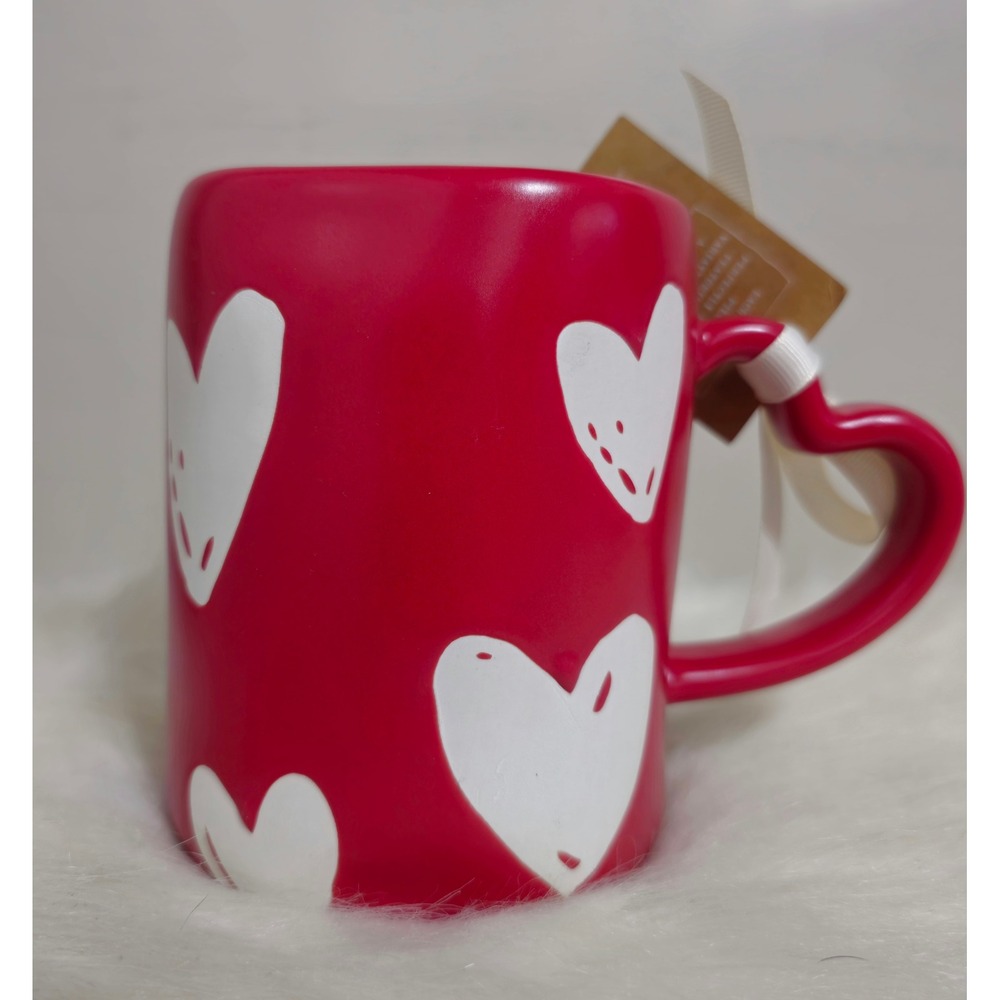 Rae Dunn Red Heart Mug Love Coffee Cup Valentine's Day NWT